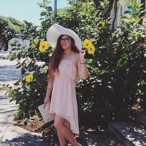 Flowy peachy dress